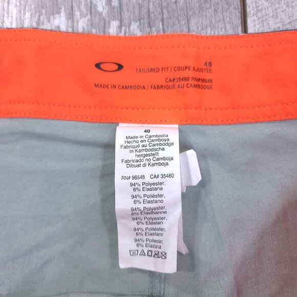 Oakley Board Shorts Mens 40 Atomic Blue Tomahawk Tailored Fit Swim Trunks - Picture 5 of 6